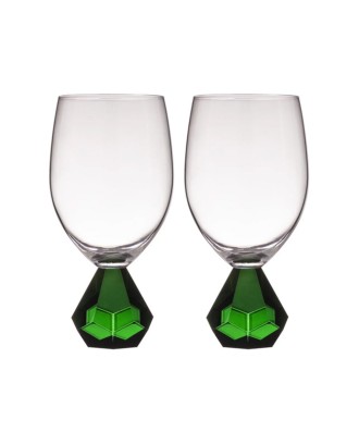 Set 2 pahare pentru vin, Zhara Emerald - SIMONA'S COOKSHOP